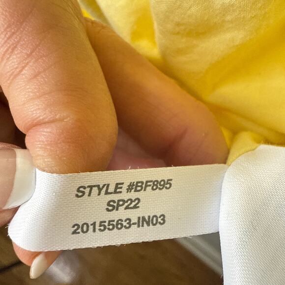 J.Crew Women’s‎ Size 14 Sunshine Yellow Mini Dress Flutter Sleeve Summer Breezy - Picture 12 of 12